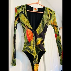 Farm Rio cocoa bodysuit